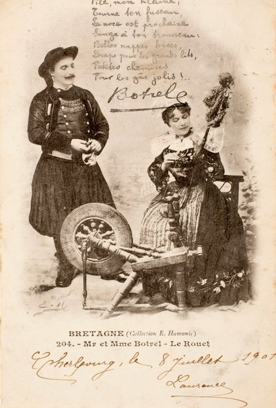 Cartão postal antigo/Le Rouet/Brittany/França de Augustus Kollner