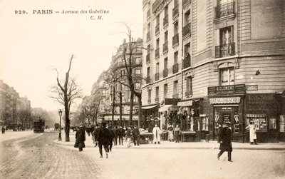 Postcard/Avenue des Gobelins/Paris/Seine/Ile de France/France de Augustus Kollner