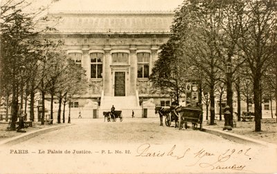 Postal/Palais de Justice/Paris/Seine/Ile de France/France de Augustus Kollner