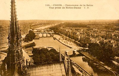 Cartão postal/Seine de Notre Dame/Paris/Seine/Ile de France/France de Augustus Kollner