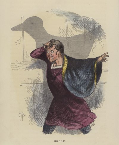 Goose (gravação a cores) de Charles Henry Bennett