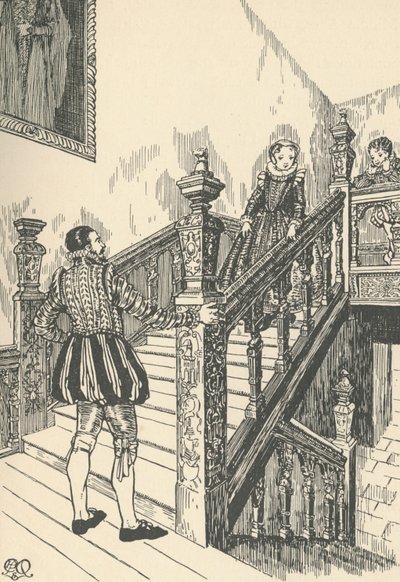 Escadaria do século XVI, 1931 de Charles Henry Bourne Quennell