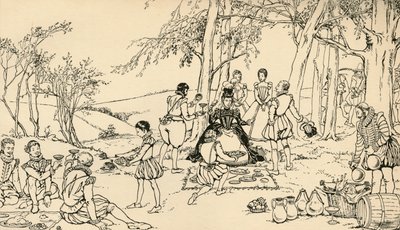 A Assembléia antes da Caça, 1931 de Charles Henry Bourne Quennell