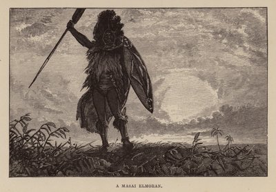 Ilustração para Allan Quatermain por H Rider Haggard (gravura) de Charles Henry Malcolm Kerr