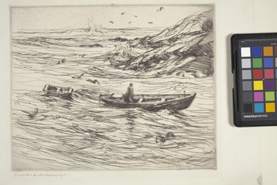 Running In (gravura e ponto seco) de Charles Herbert Woodbury