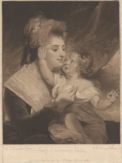 Lady Dashwood & Child de Charles Howard Hodges