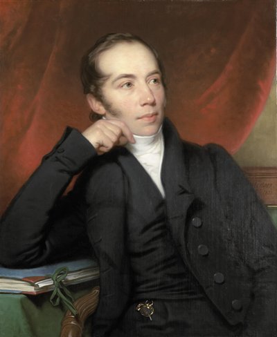 Retrato de Pieter Ernst Hendrik Praetorius, corretor, desenhista e pintor. Presidente do Conselho do Rijksmuseum 1852-74 de Charles Howard Hodges