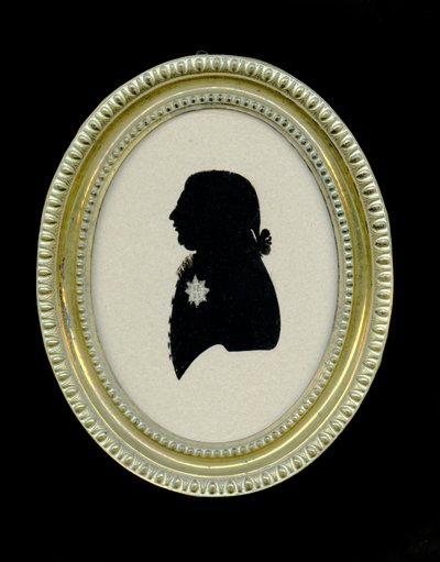 Silhueta de George III (1738-1820), c.1796-98 de Charles I Rosenberg