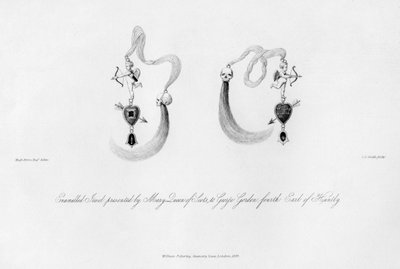 Jóia esmaltada apresentada por Mary Queen of Scots, a George Gordon, século XVI, 1840. de Charles J. Smith
