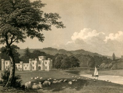 Castelo de Knepp, 1835. de Charles J. Smith