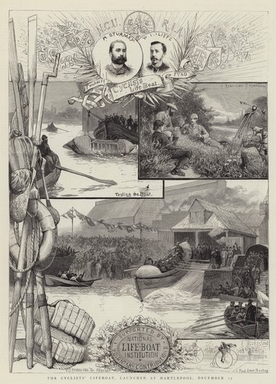 O barco salva-vidas dos ciclistas, lançado em Hartlepool, 17 de dezembro de Charles J. Staniland