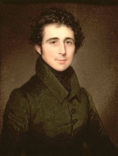 Sir Thomas William Holburne (1793-1874) de Menstrie Bart, 1827 (óleo sobre marfim) de Charles Jagger