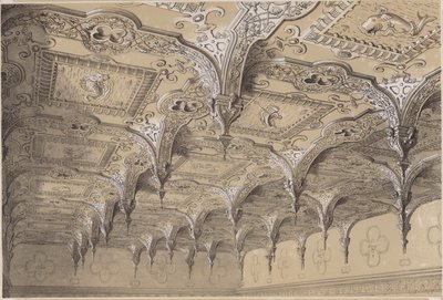 O teto do salão, Audley End de Charles James Richardson