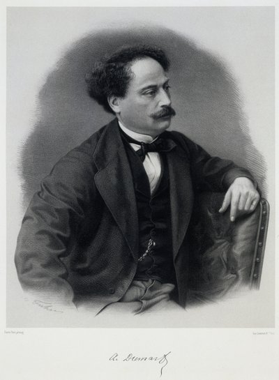 Alexandre Dumas, fils 1824-1895, meados do século XIX. de Charles-Jeremie Fuhr