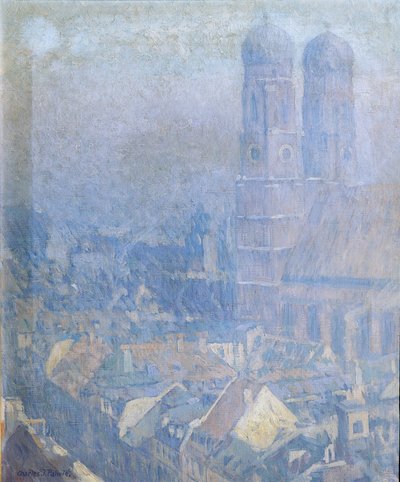 Névoa da manhã Munique de Charles Johann Palmié