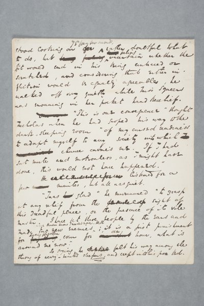 Manuscrito original de um capítulo de Nicholas Nickleby, 1838 (caneta e tinta sobre papel) de Charles John Huffam Dickens