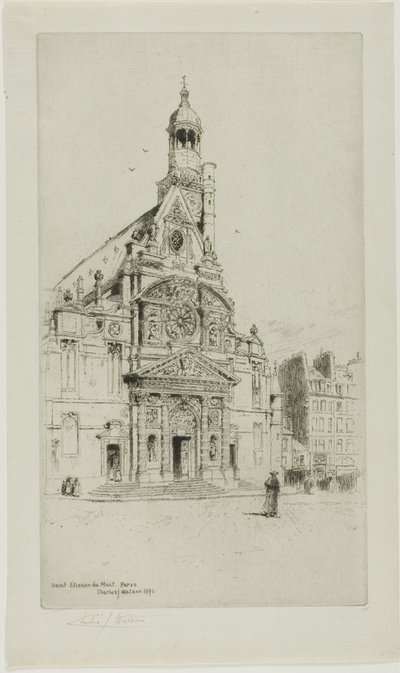 St. Etienne du Mont, Paris de Charles John Watson
