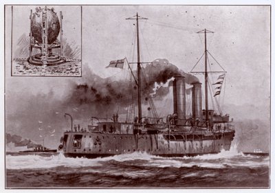 Um minelayer (litho) de Charles John de (after) Lacy
