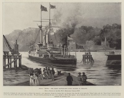 HMS Howe, o primeiro navio de guerra que chegou à Irlanda de Charles John de Lacy