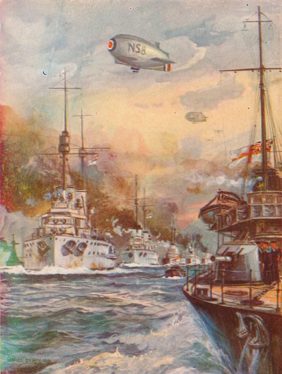 A rendição da frota do alto mar alemão, 1918 1919 de Charles John de Lacy