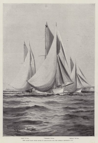 A Corrida de Iates de Dover a Heligoland pela Taça do Imperador Alemão de Charles John de Lacy