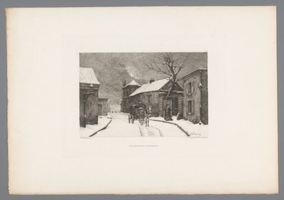 Vista da Rue des Rosiers em Montmartre
Rue des Rosiers em Montmartre (título sobre o objecto)
Gravuras francesas de 1875 (título da série)
L