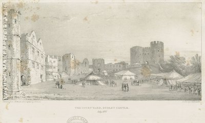 Castelo Dudley - A Fortaleza: litografia, Jul 1837 (estampa) de Charles Joseph Hullmandel
