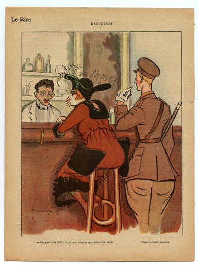 O riso vermelho, satírico em cores de Charles Laborde