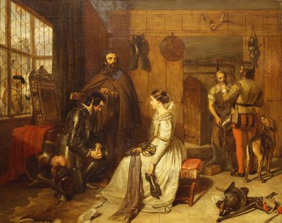 Uma bênção de despedida - "Fale verdadeiramente sobre a sua cavalaria e o seu juramento", de Charles Landseer