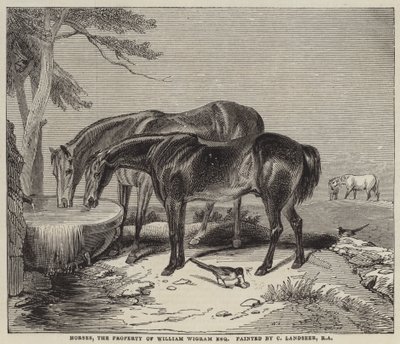Cavalos, a propriedade de William Wigram, Esquire de Charles Landseer