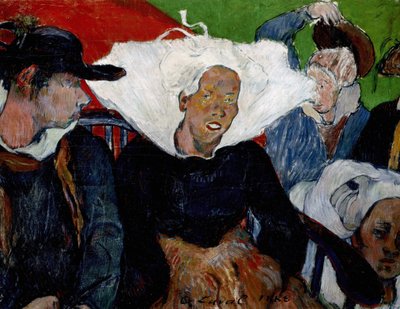 "" No caminho para o mercado, Brittany "" Pintura de Charles Laval (1862-1894) 1888 Museu de arte de Indianápolis de Charles Laval