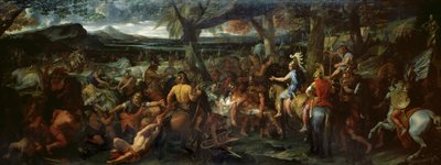 Alexandre e Porus, na Batalha de Hydaspes, c.1673 (óleo sobre tela) de Charles Le Brun