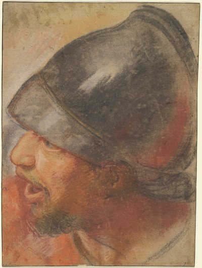 Kopf eines makedonischen Soldaten de Charles Le Brun