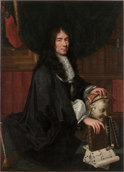 Retrato de Charles Perrault 1628-1703. de Charles Le Brun