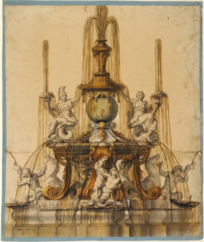 Vorschlag für einen Brunnen in Versailles de Charles Le Brun