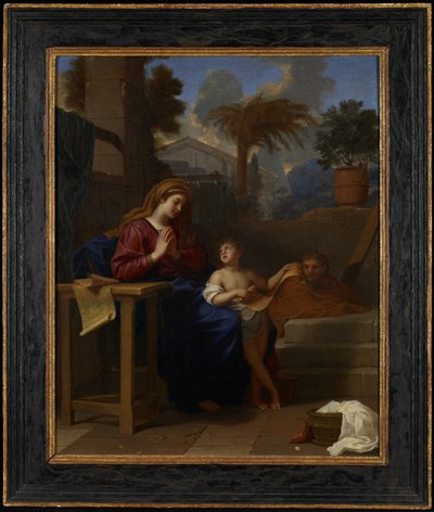 A Sagrada Família no Egito, c.1660 de Charles Le Brun