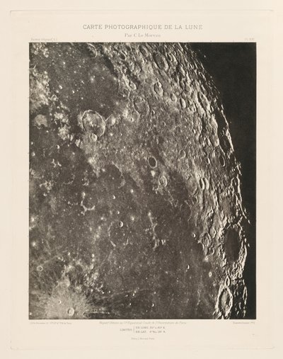Carta fotográfica da Lua, placa XXI, 20 de dezembro de Charles le Morvan