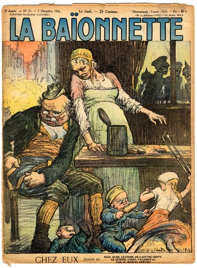 Capa de "La Baionnette", Satirical en Colours de Charles Leandre