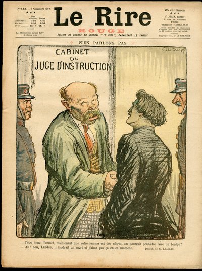 Capa do "Le Lire rouge", sátira colorida de Charles Leandre