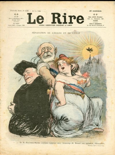 Capa de "The Laughter", número 120, Satirique en Couleurs de Charles Leandre