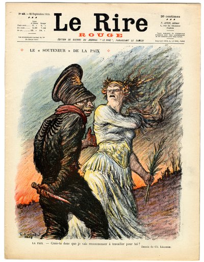 Capa de "The Red Laughter", Satirical in Colors de Charles Leandre
