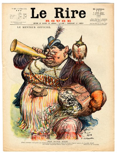 Capa de "The Red Laughter", Satirical in Colors de Charles Leandre