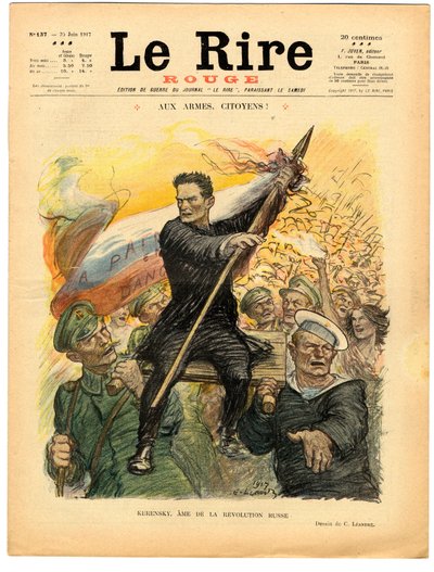 Capa de "The Red Laughter", Satirical in Colors de Charles Leandre