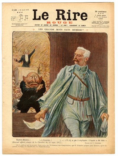 Capa de "The Red Laughter", Satirique en Couleurs de Charles Leandre