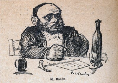 Emile Basly (1835-1928), deputado de Paris - gravura em "Our Dear Souverains" de Paul Bosq - ilustração de Charles Leandre (1862-1934) 1898 - de Charles Leandre