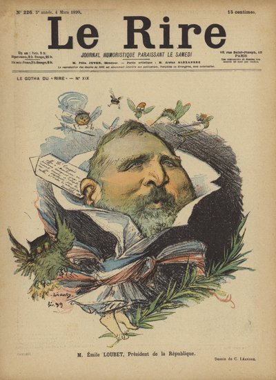 Emile Loubet, ilustração para o riso de Charles Leandre