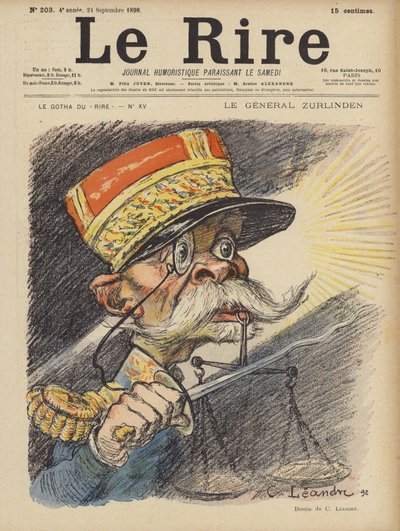 Ilustração para o riso de Charles Leandre