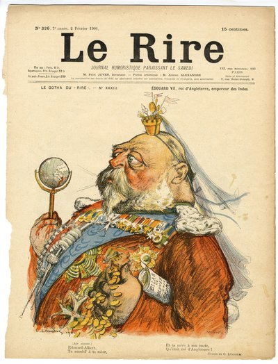 Ilustração de Charles Leandre (1862-1934) para a capa de Le Rire de Charles Leandre