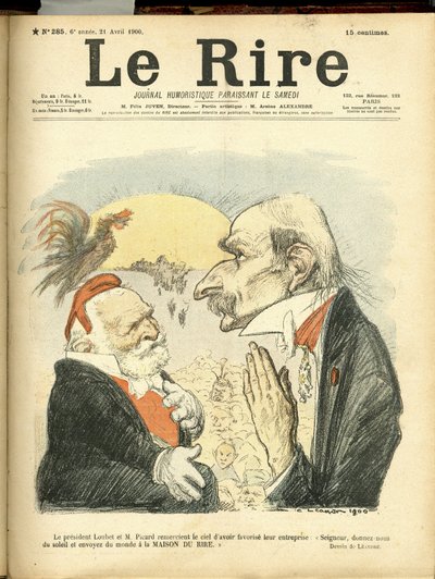 Ilustração de Charles Leandre (1862-1934) para a capa de Le Rire de Charles Leandre