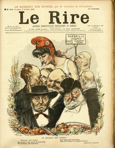 Ilustração de Charles Leandre (1862-1934) para a capa de Le Rire de Charles Leandre